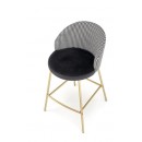 Стул барный HALMAR H113 черный/белый